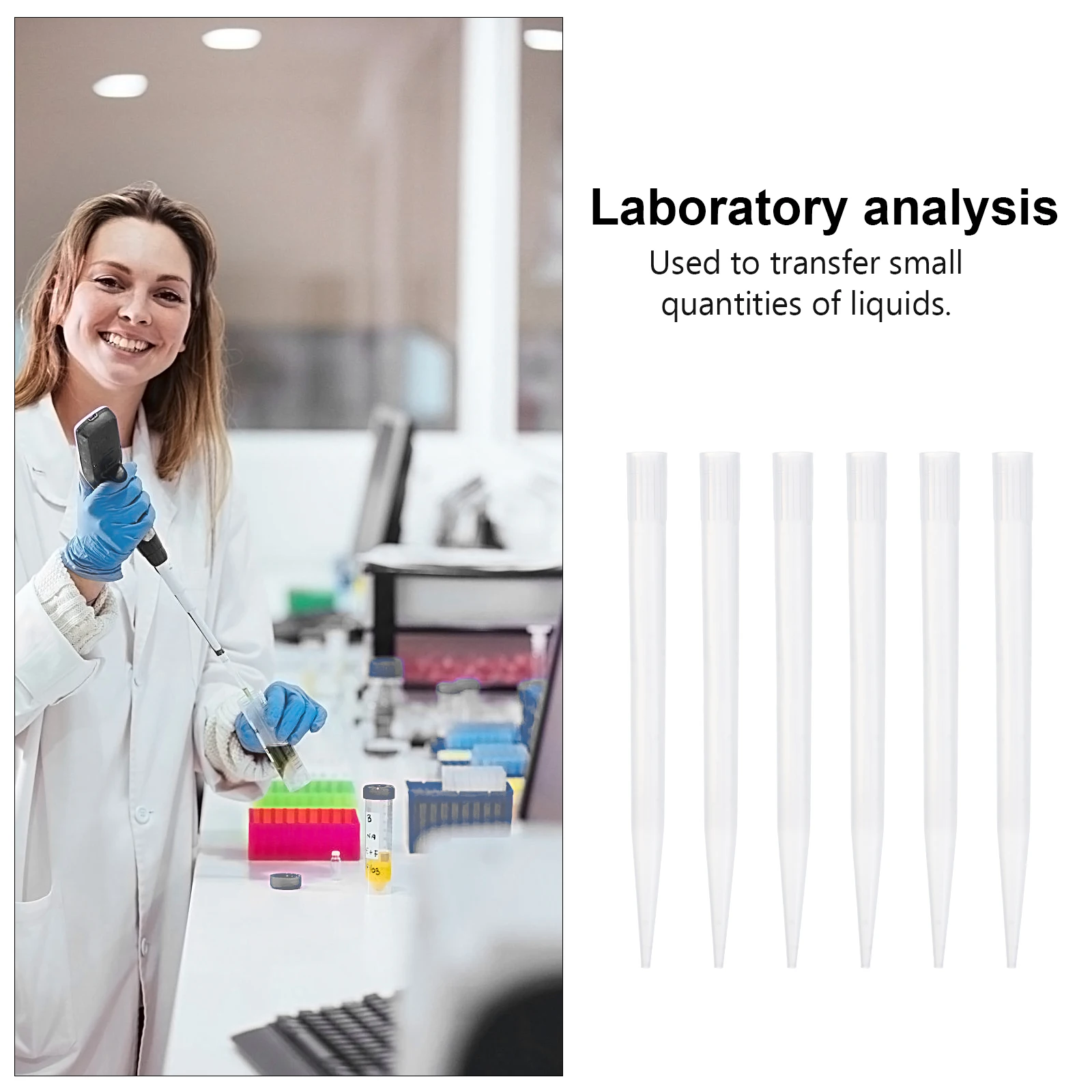 300 Pcs Pipette Tips Pipettor Laboratory Plant Plastic Liquid Disposable Tipslab