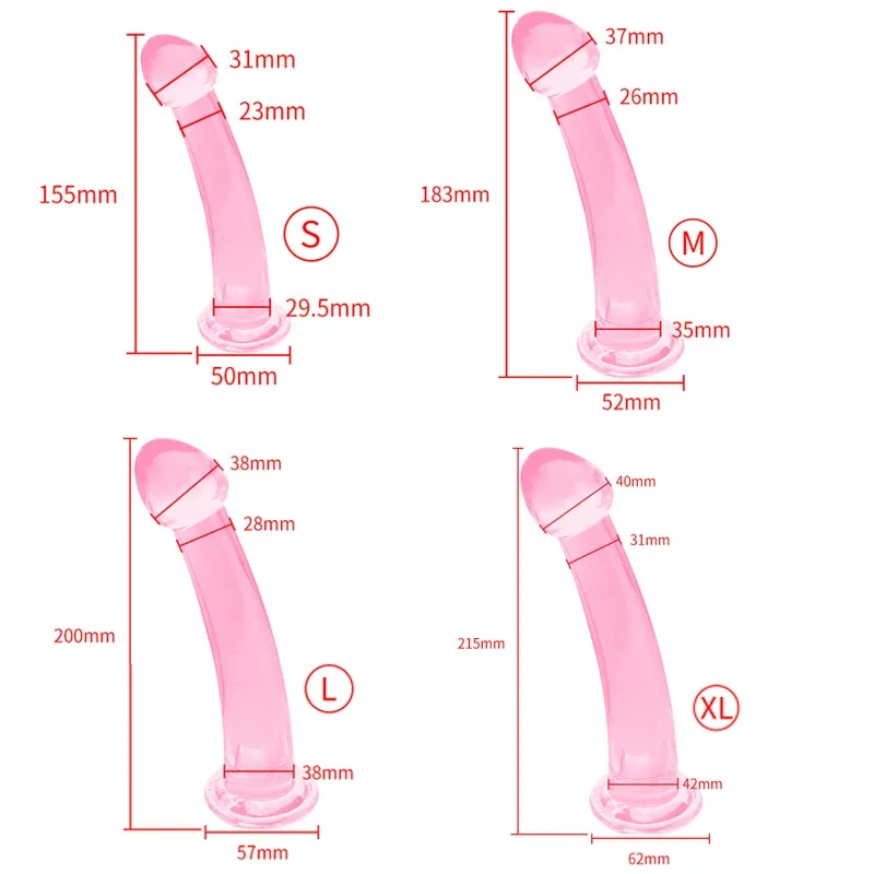 Suction Cup Dildo 4 Size Dildo Soft Penis for Women Man Anal Dildos Gay Butt Sex Products Cock Dick Toy for Adult masturbator