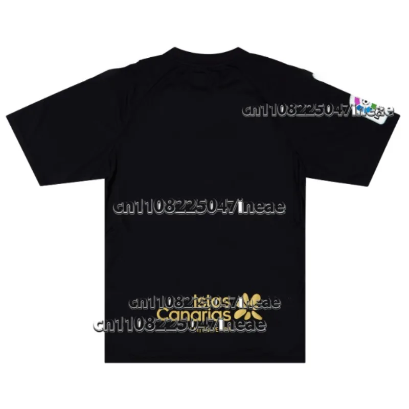 No puedo resistir el jersey negro y dorado con impresión 3D y estampado de lámina: lujo discreto