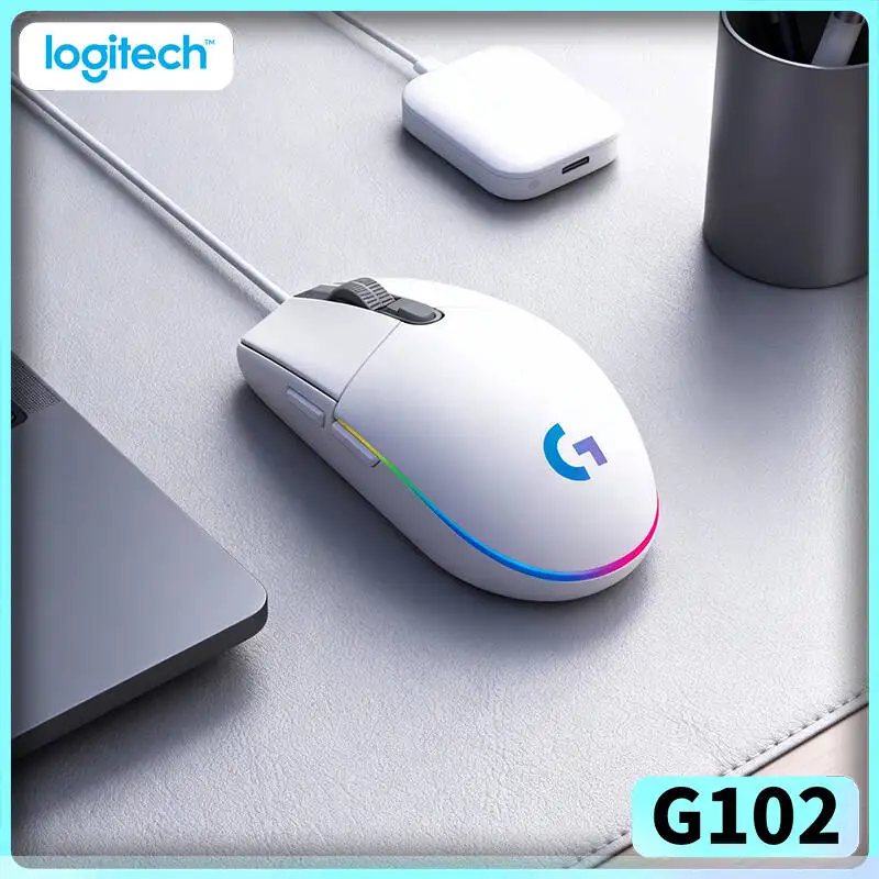 

Игровая мышь Logitech G102, точность 8000 DPI, 16,8 млн RGB-цветов, эргономичный дизайн, 6 программируемых кнопок для соревновательной игры