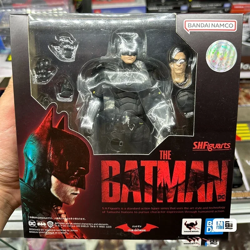 New Original Bandai S.H.Figuarts The Batman 155mm Shf Action Figures Collection Anime 2022 Robert Pattinson The Batman Toy Model