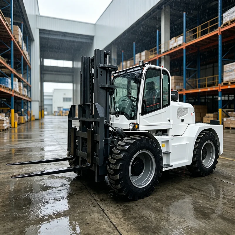 High Efficiency Off-road forklift 3Ton 4x4 Rough Terrain Farmland Pallet Bulk Loading Equipment In Stock