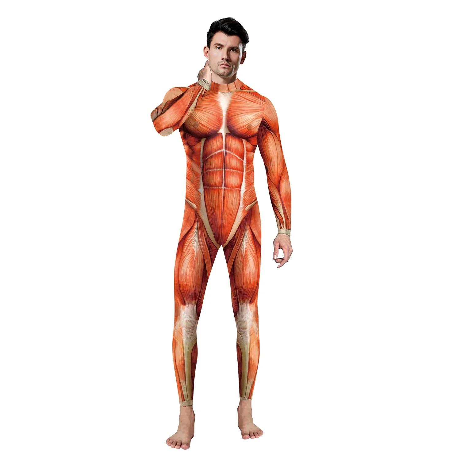 Cisas loween Tight Fitting Jumpsuit Women's Casual One-Piece Suit Comfortable Breathable Stage Performance Costume