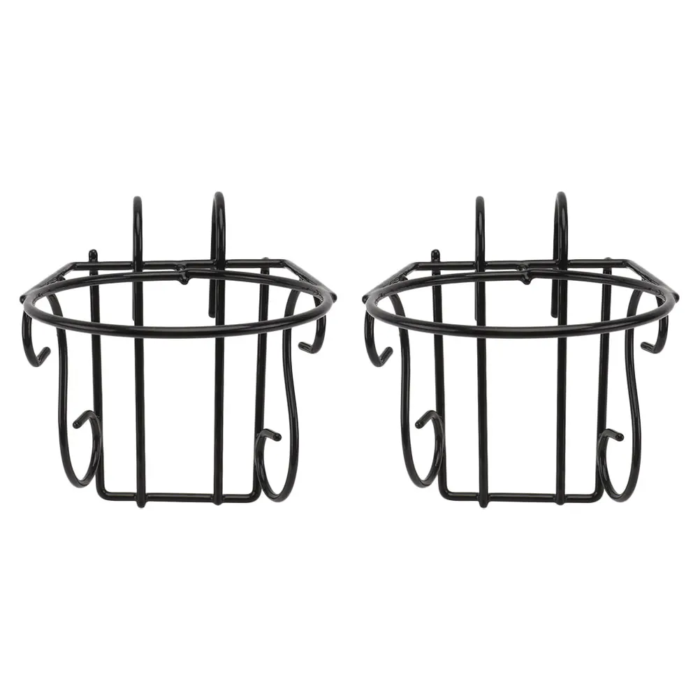 

2pcs Orchid Pot Hanger Sturdy Iron Plant Pots Balcony Flower Stand Rack Hanging Display Holder Garden Yard Decor