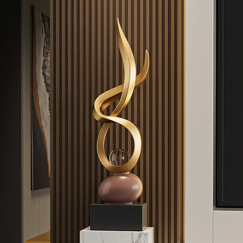 

Home Decor Sculpture Stone Running Abstract Art Decorations,Resin Living Room Entrance,TV Cabinet Floor Decorations Gifts