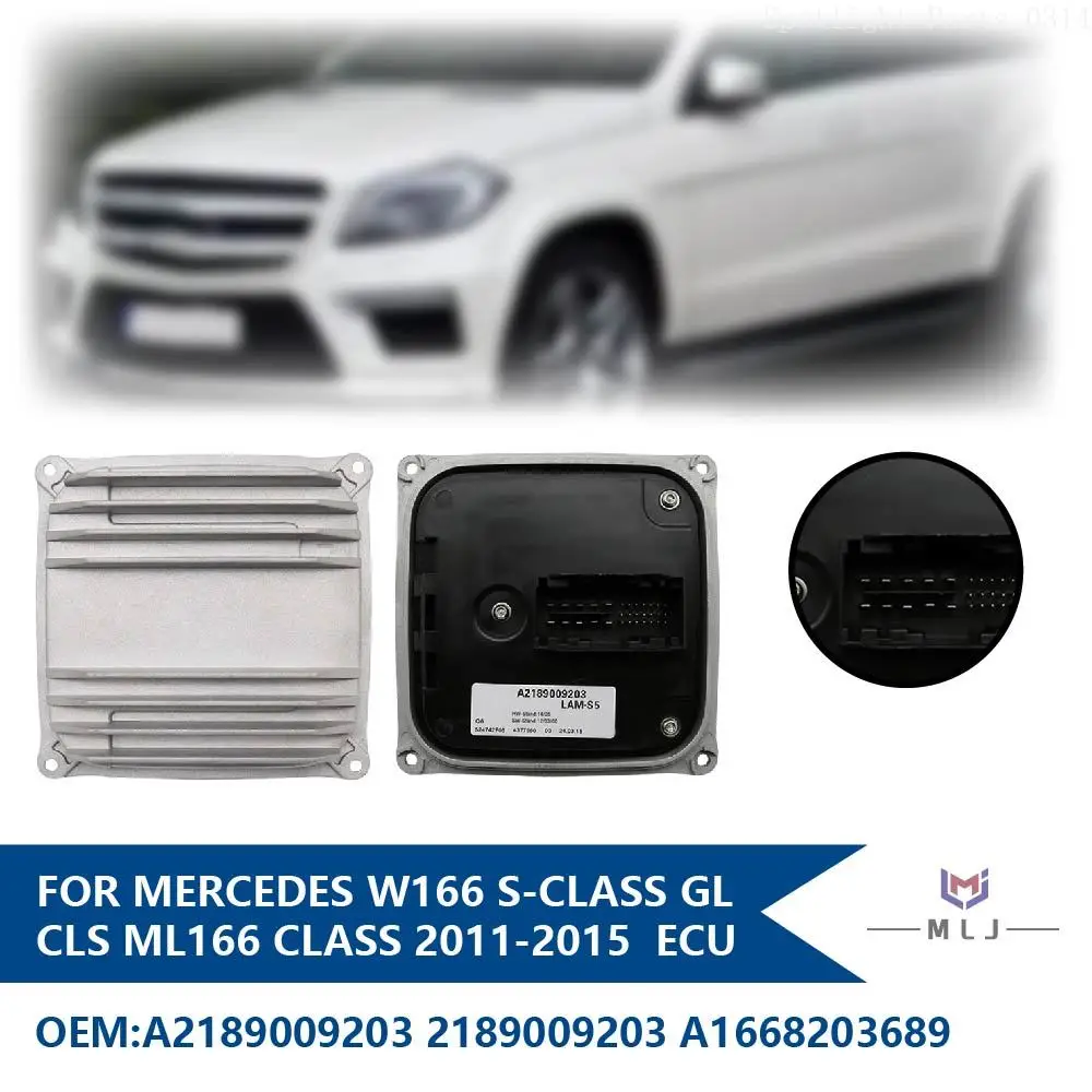 OE A2189009203 Для Mercedes W166 W218 S-Class GL CLS ML 166 Class 2011-2015 Модуль балласта LED DRL ECU A1668203689 A2189009700