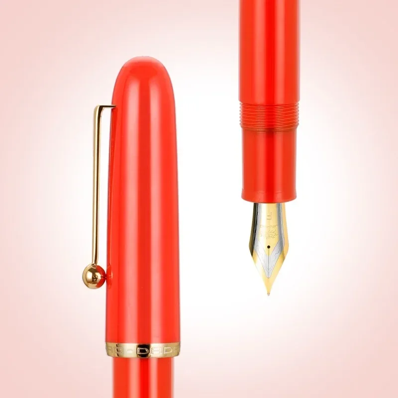 JINHAO 9016 Fountain Pen Acrylic Transparent Spin Pen 35MM Nib Stationery Office School Supplies Writing Gift Ink Pens