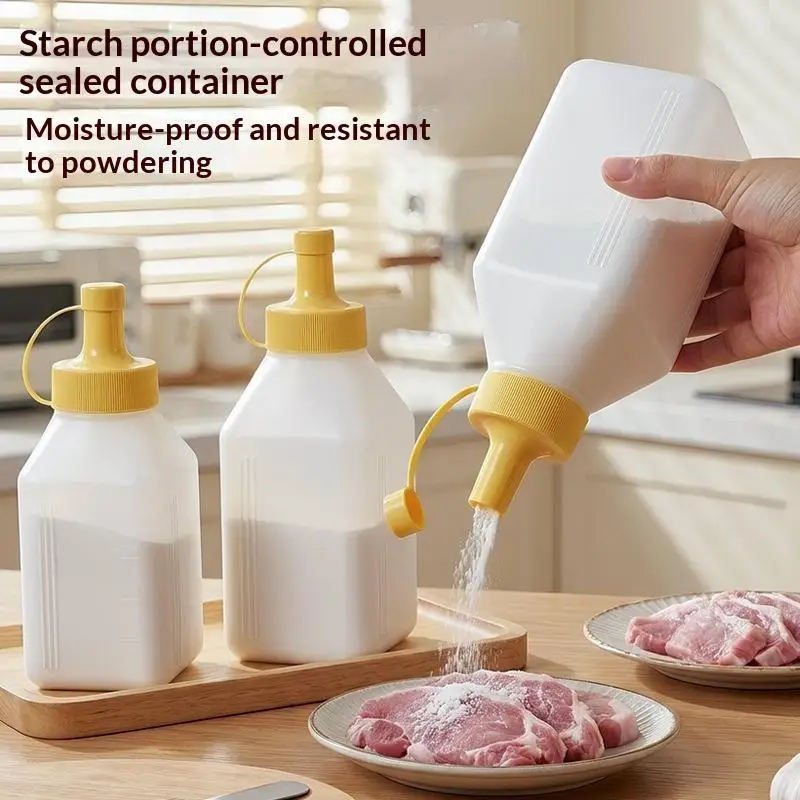 Large Mouth 600 800ML Squeeze Sauce Bottle Condiment Dispenser Dustproof Kitchen Seasoning Salad Sauce Olive Oil Bottle