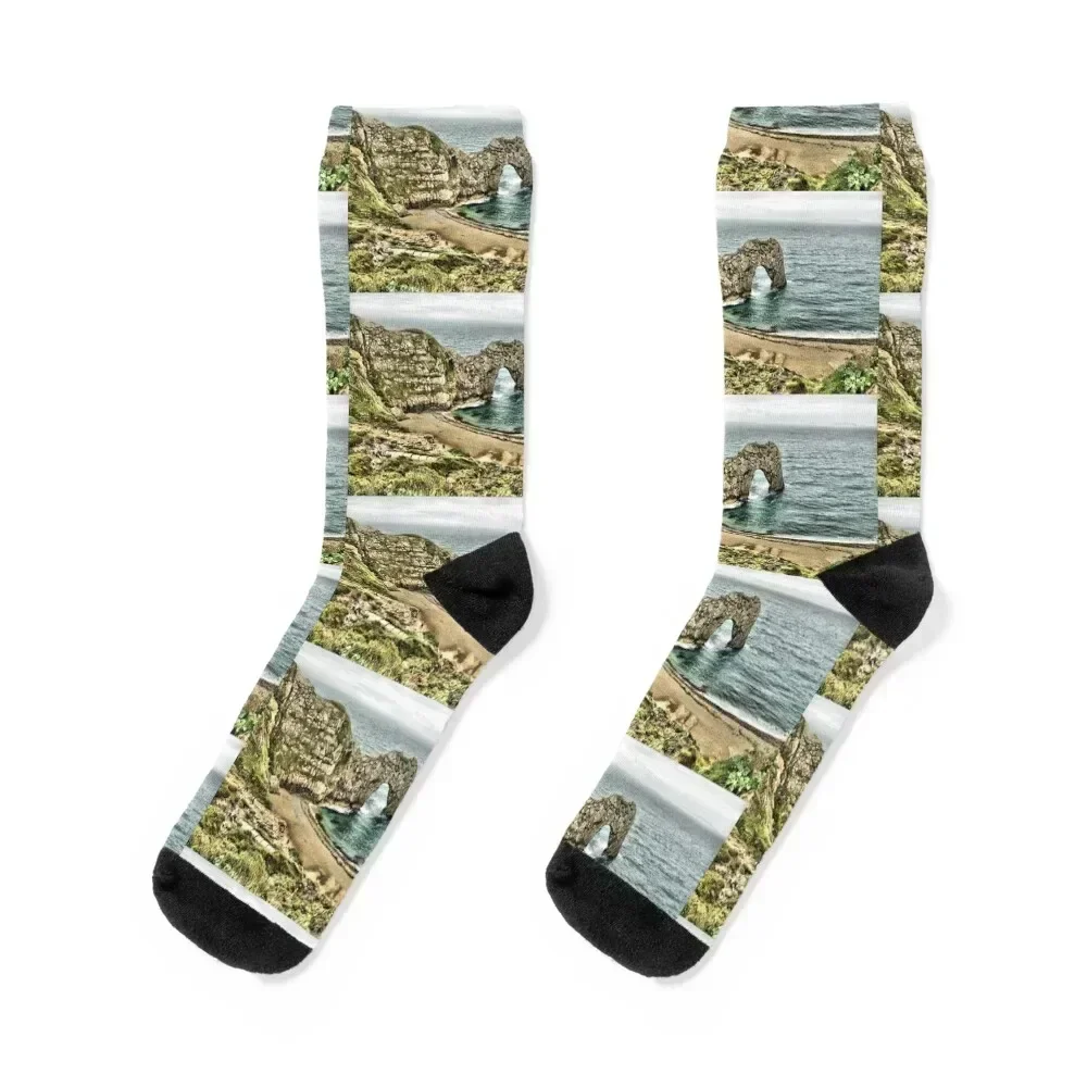 

Durdle Door Dorset, England Socks cute cycling warm winter custom sports Socks Men's Women's