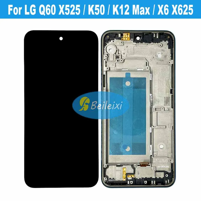 For LG Q60 K50 K12 Max X525 X525BAW X525HA X520 X520BMW LCD Display Touch Screen Digitizer Assembly For LG X6 X625N X625