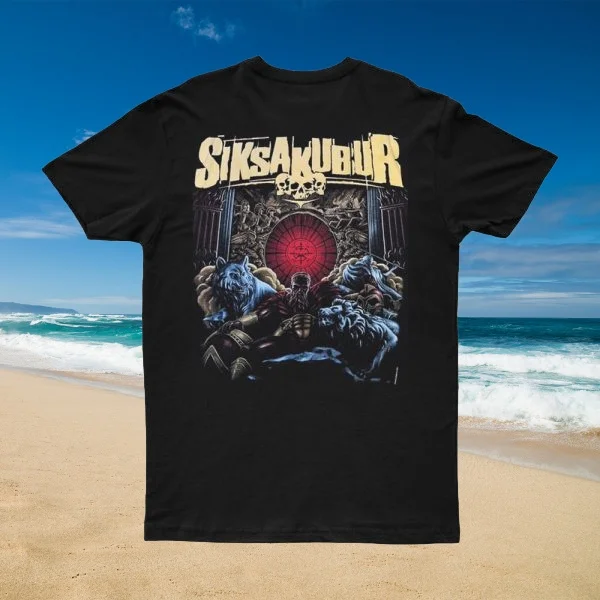 

Новинка T Dua Merah Darah с карманным принтом, унисекс, тренд уличной моды, с короткими рукавами, круглый вырез из чистого хлопка