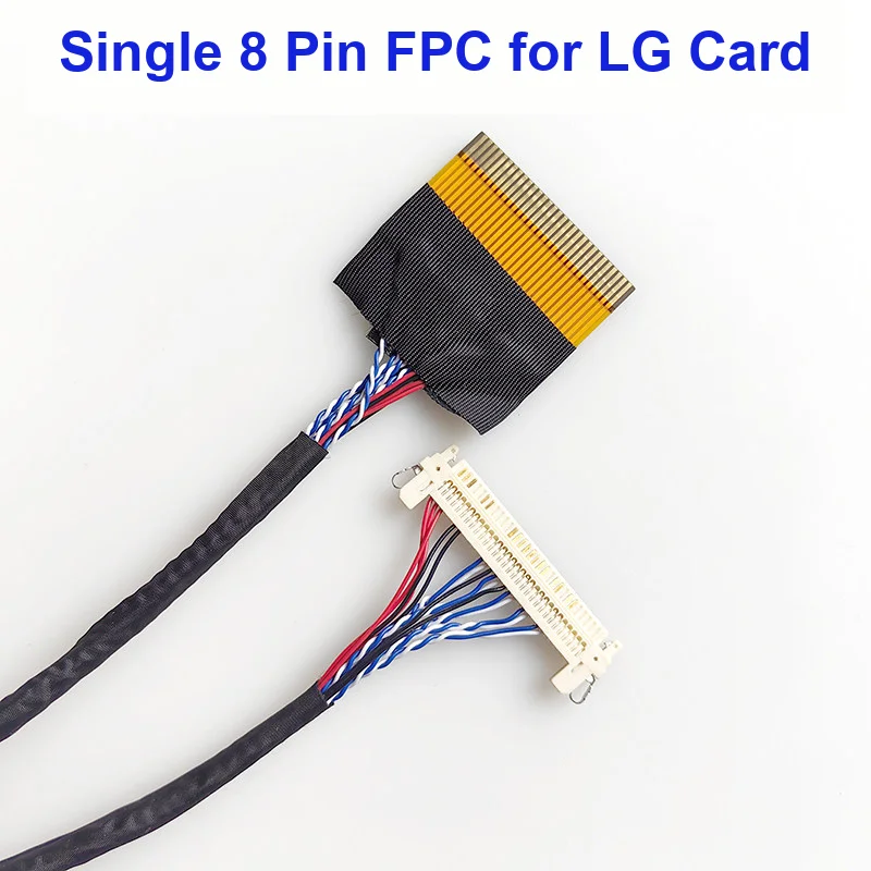 FIX30P to FPC30P Single 8 LVDS Display Cable 1.0mm 400mm for LG for Samsung TV Board