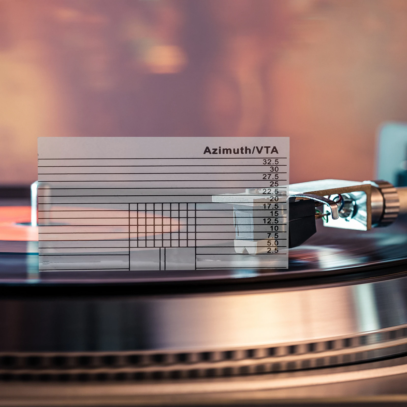 

Acrylic Measurement Tool Record Player Ruler Vinyl Calibration Gauge Protractor Alignment Blocks Stylus DJ Equipment Music