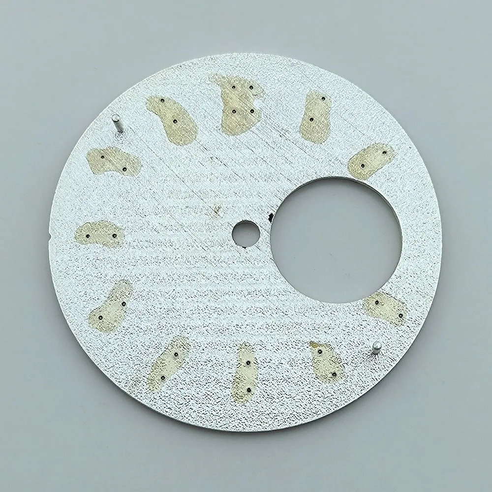 قرص NH38 قرص شعار مخصص 29.8 ملم أخضر مضيء مناسب لأدوات إصلاح ملحقات ساعة الحركة NH38