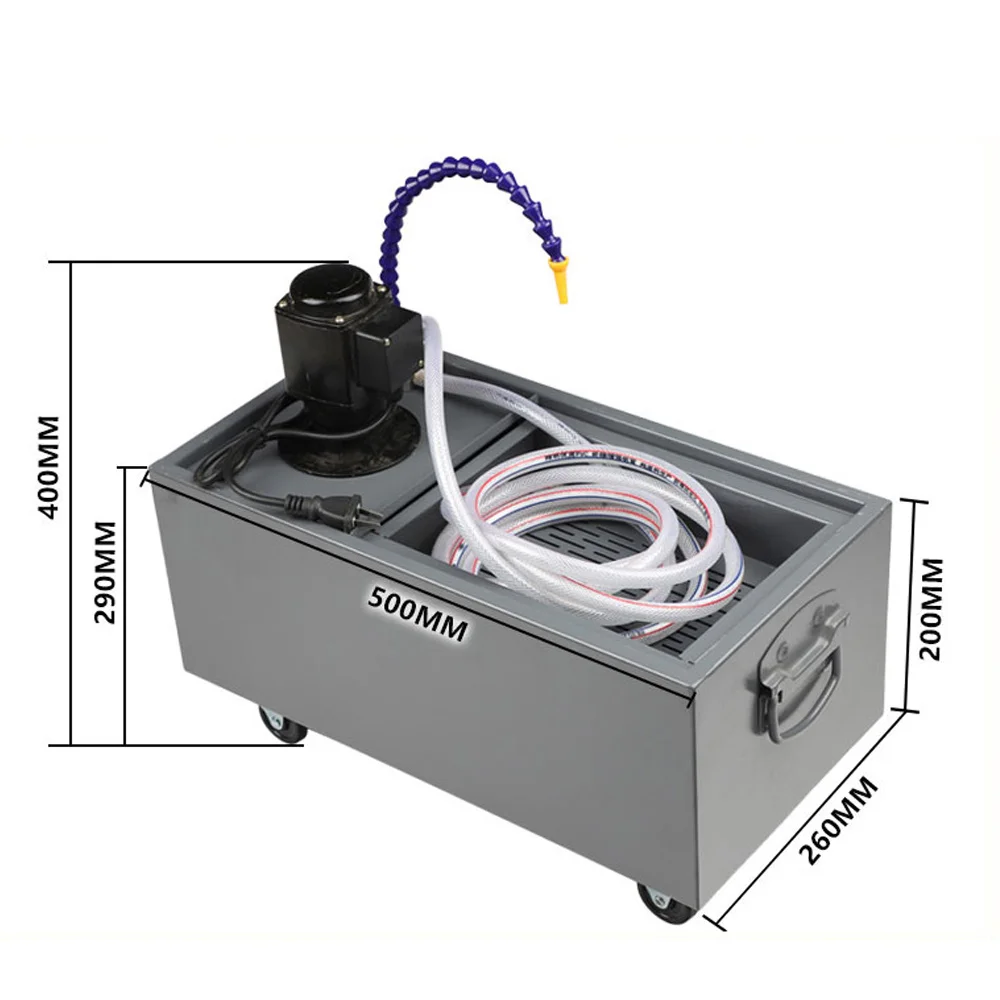 90W Tapping Machine Single-Phase Three-Phase Water Pump Water Tank, Machine Tool Cooling Oil Tank