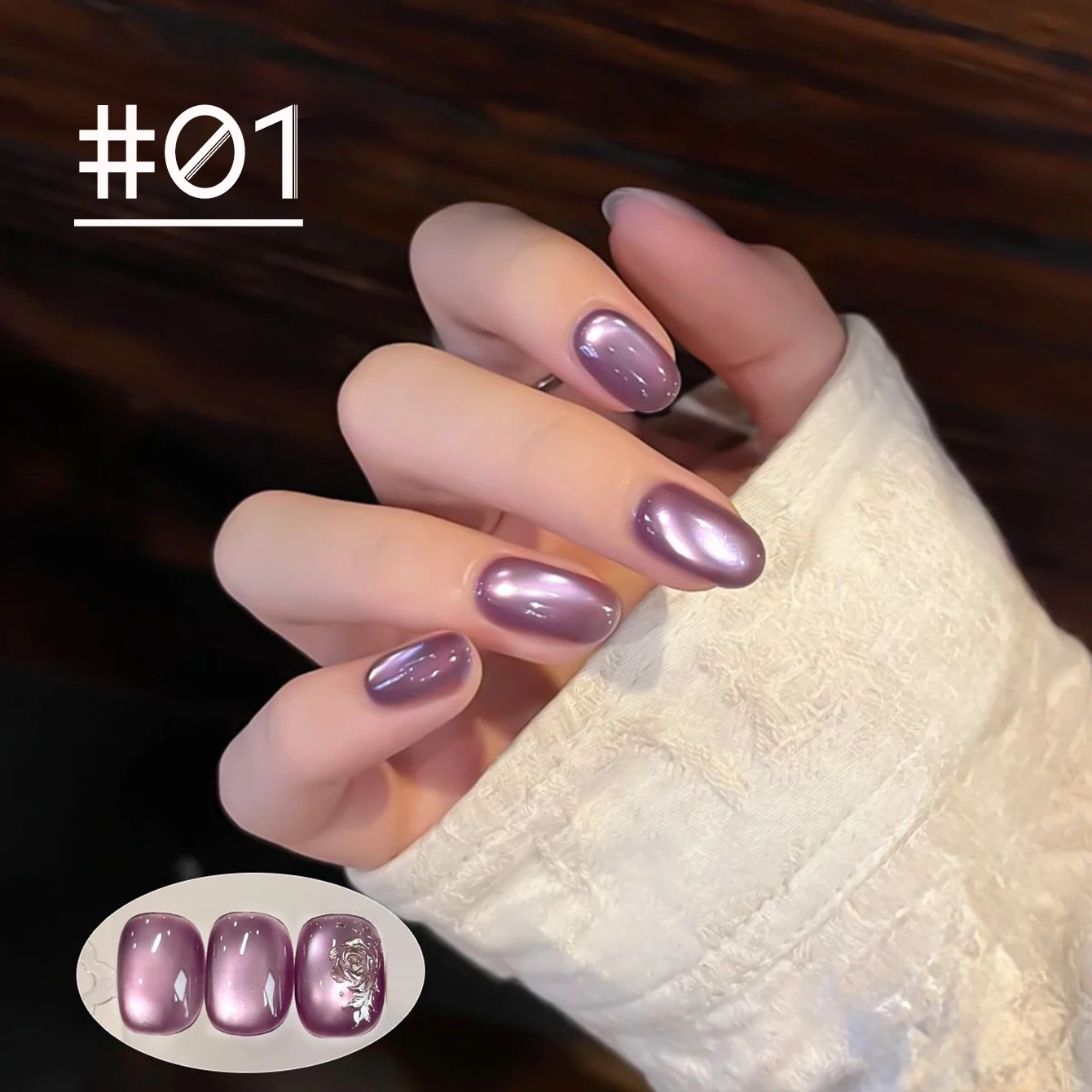 1pcs TC Dry Rose Series Cat Eye Gel Nail Polish New Popular Whitening Temperament Versatile Nail Art Nail Nail Salon Special