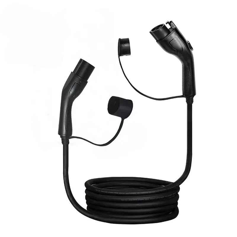 Type1 Type 2 to Type 2 Electric Car Charger Ev Charging Cable 16A-32A Single-Phase Three-Phase 3.5Kw 7kw 22kw Iec62196 Evse Kit