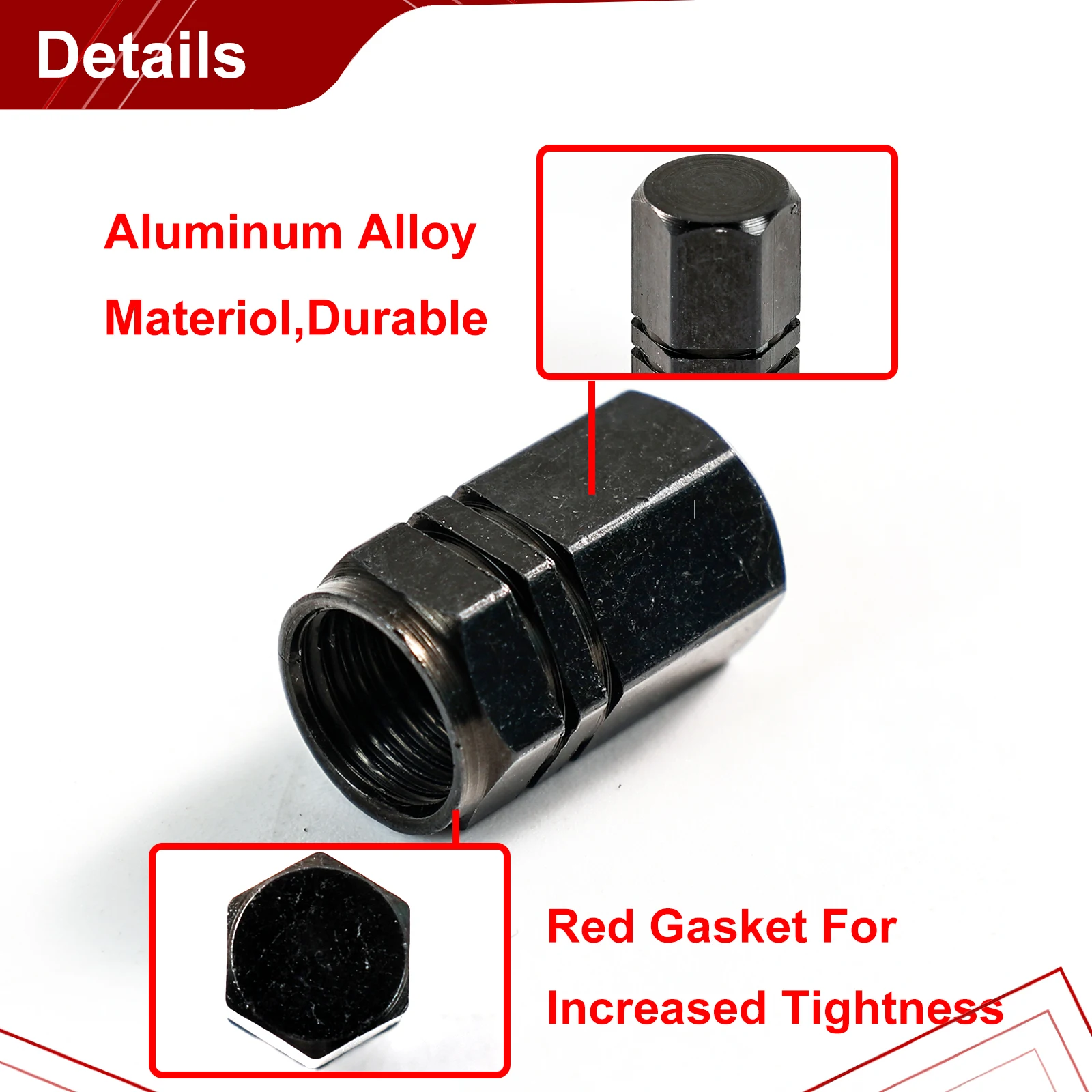 4 PC Black Silver Wheel Tyre Tire Valve Stem Air Dust Cover Screw Cap Protect Aluminum Alloy For Auto Car Truck Bike Motorcycle