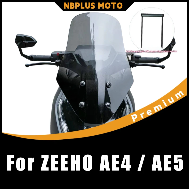 【Premium】For ZEEHO AE4 / AE5 Liftable Windshield Modified Accessories Electric Vehicle Windshield Glass