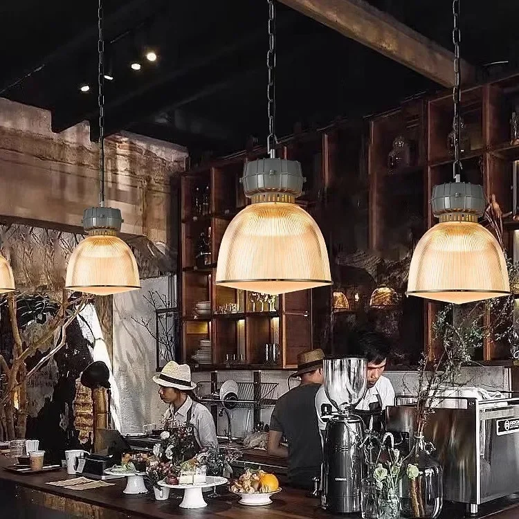 Industrial wind chandelier medieval restaurant light original designer cafe clothing store studio