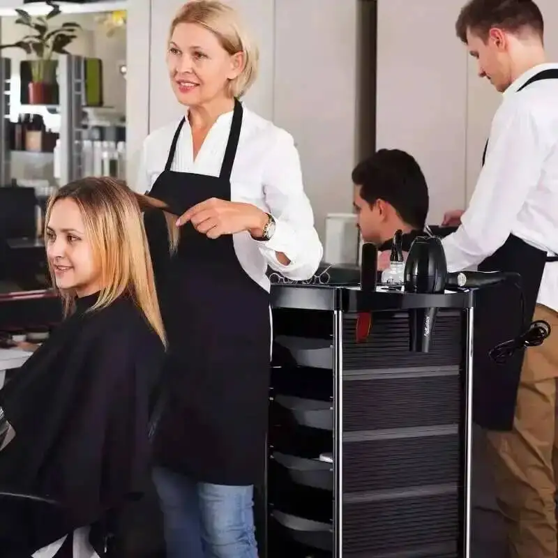 Nordic Hair Salon Rolling Cart Beauty Salon Drawers Storage Creativity Hotel Trolley Barber Shop Salon Furniture Carrinho FYST