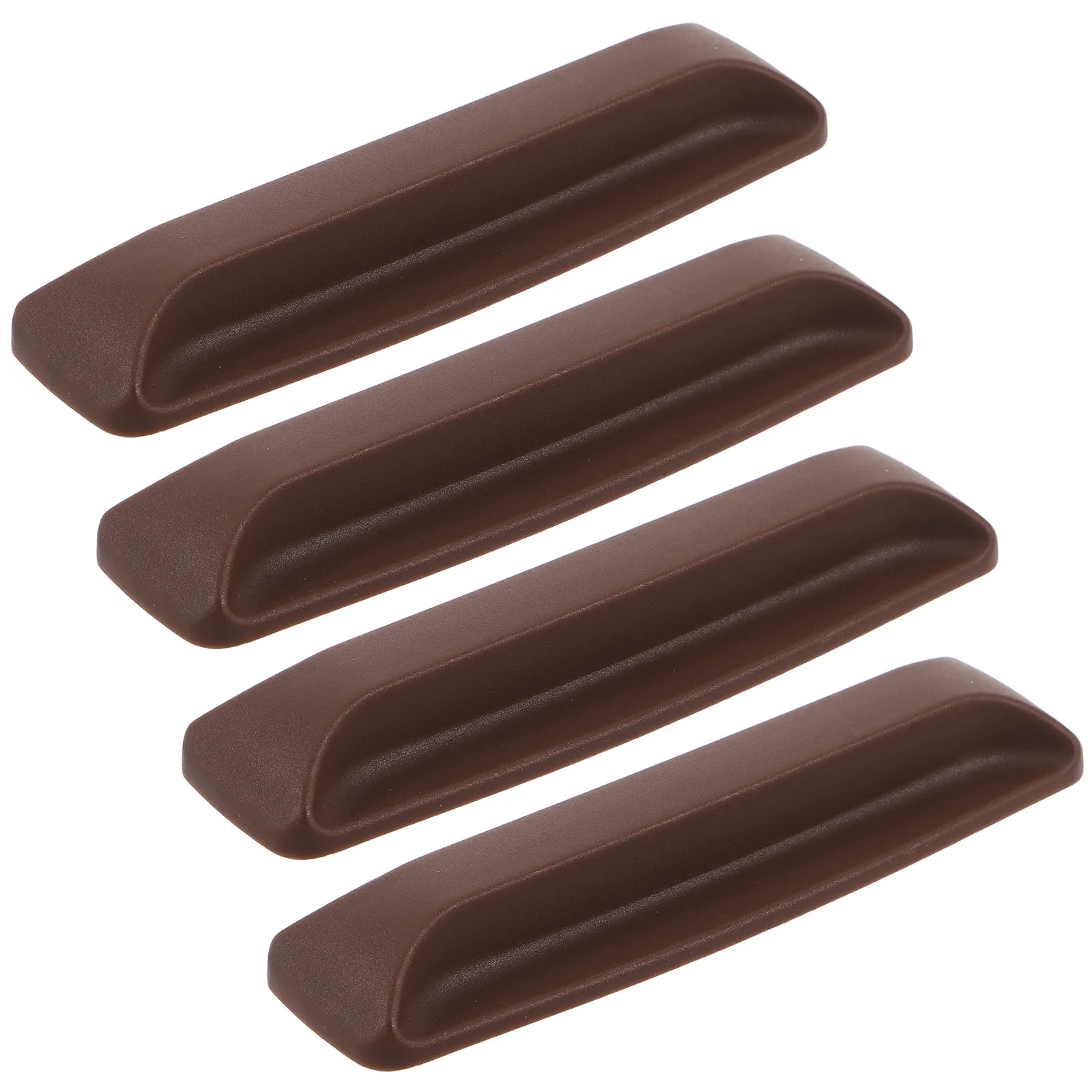2Pairs Stick-on Cabinet Handles Self-Adhesive Removable Pulls for Refrigerator Sliding Glass Door Closet Cupboard Balcony Door