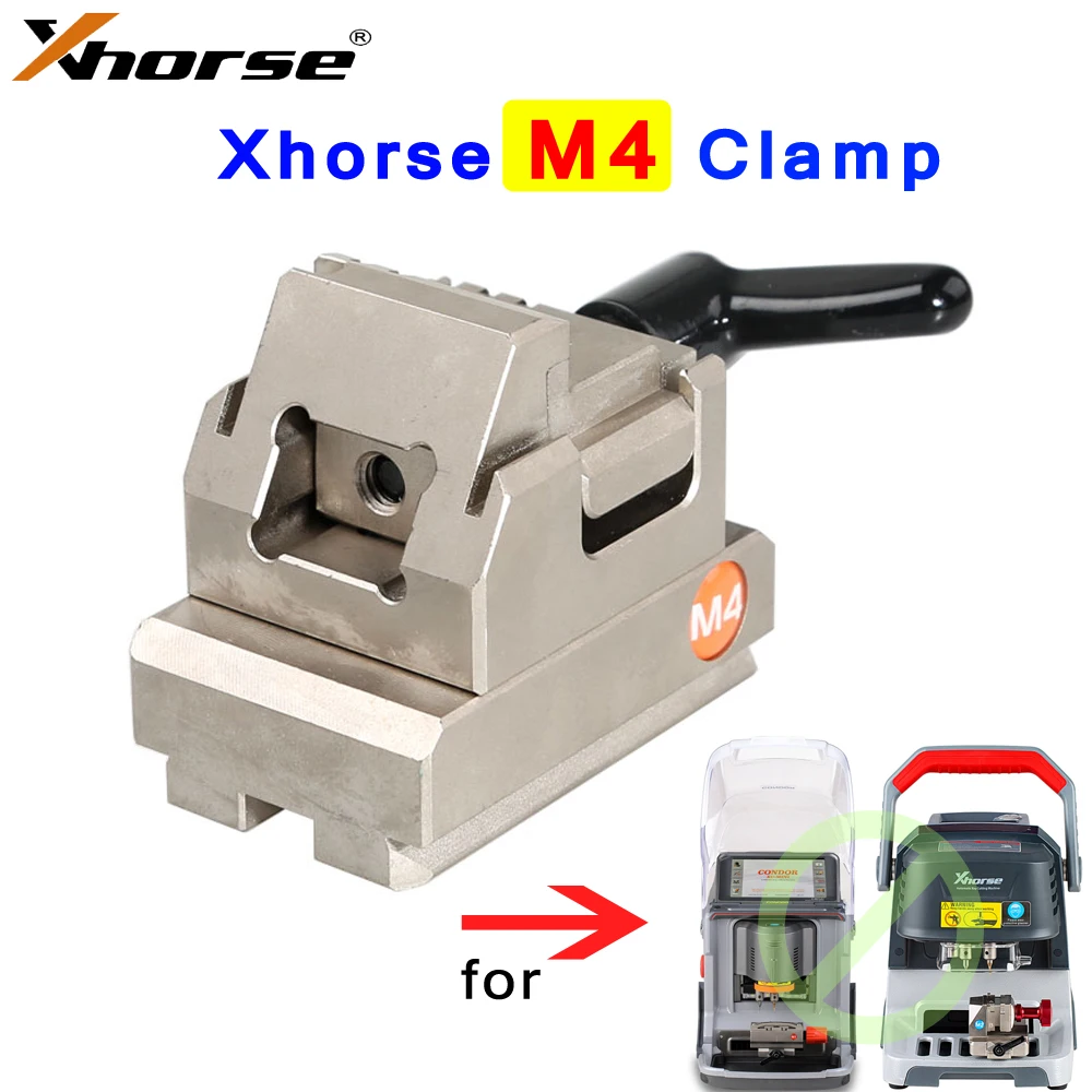 

Xhorse M4 Clamp for House Keys Work with Condor XC-MINI Plus and Dolphin XP005 Supports Single/Double Sided & Crucifix Keys