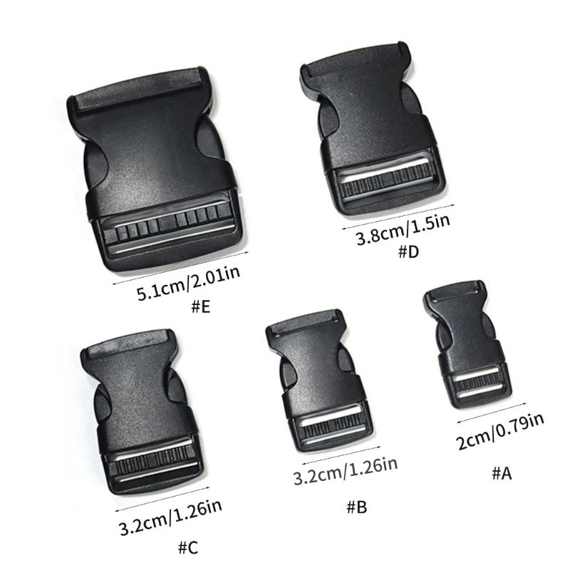 Durable and Lightweight Side Release Buckles Adjustable Plastic Buckle Clips Dropship