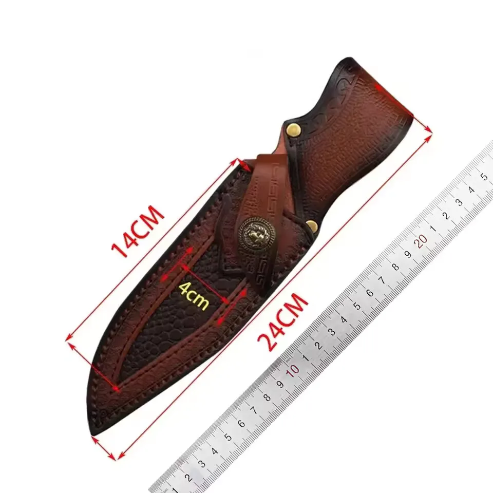 Tasca protettiva per coltello multifunzionale per utensili, copertura in pelle per coltello con fibbia per cintura, coltello per attrezzi multifunzionale pro