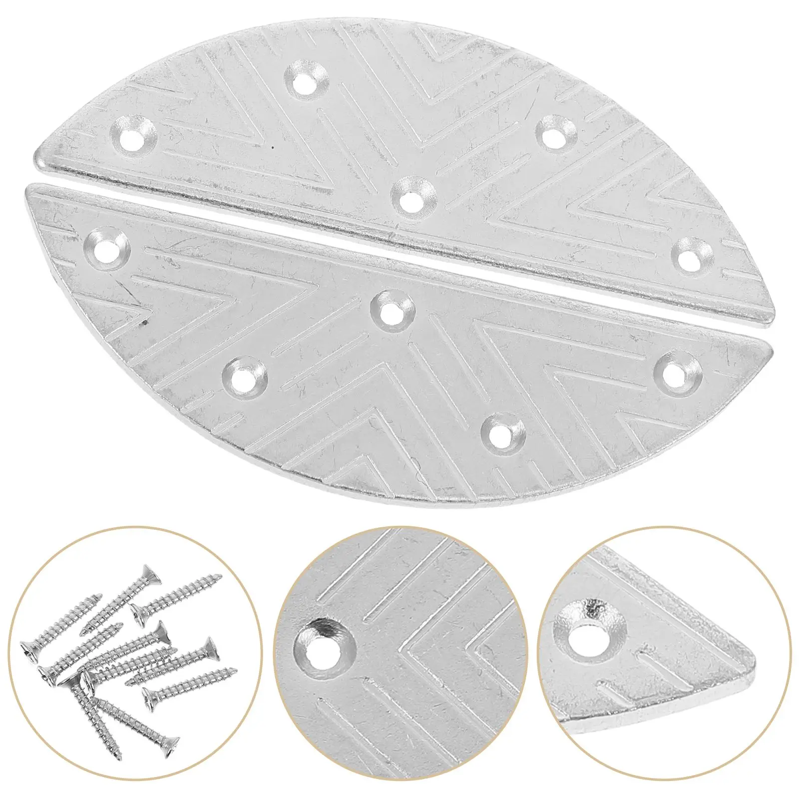 Discos de metal resistentes ao desgaste para sapatos masculinos, placas de proteção de calcanhar, solas, almofadas de reparo, meia lua
