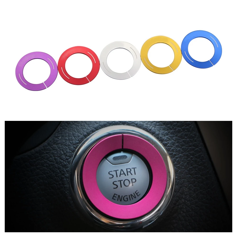 1Pc Car Ignition Key Ring Protection Cover Trim Sticker Fit for Infiniti Q50 Q50L Q60 Q70 Q70L QX50 QX60 QX70 QX80