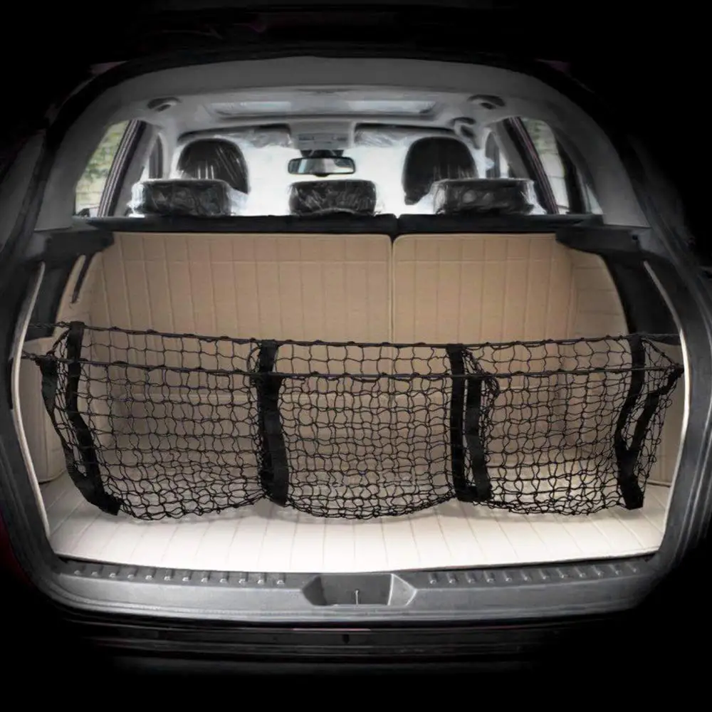 Car Trunk Organizer Storage Bag Luggage Nets For Toyota Land Cruiser Prado FJ120 FJ150 LC100 LC200 Car Styling Accessories