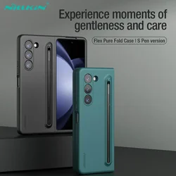 NILLKIN For Samsung Galaxy Z Fold 6 5G Case With S Pen Stylus Flex Pure Folding Case For Galaxy Z Fold 5 liquid Silicone Cover