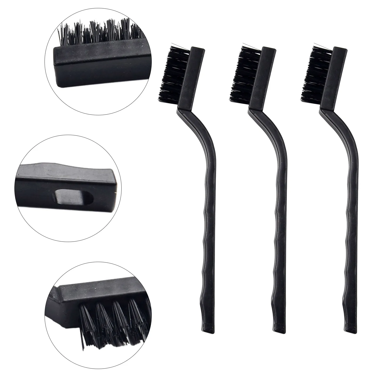 3pcs Anti-Static ESD Brush 15×30mm For PCB SCD Electronic Sensitive Components Conductive PA Material Electronic Components