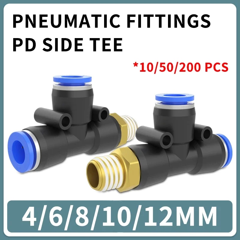 Pneumatic connector 4mm-12mm Hose OD 1/8