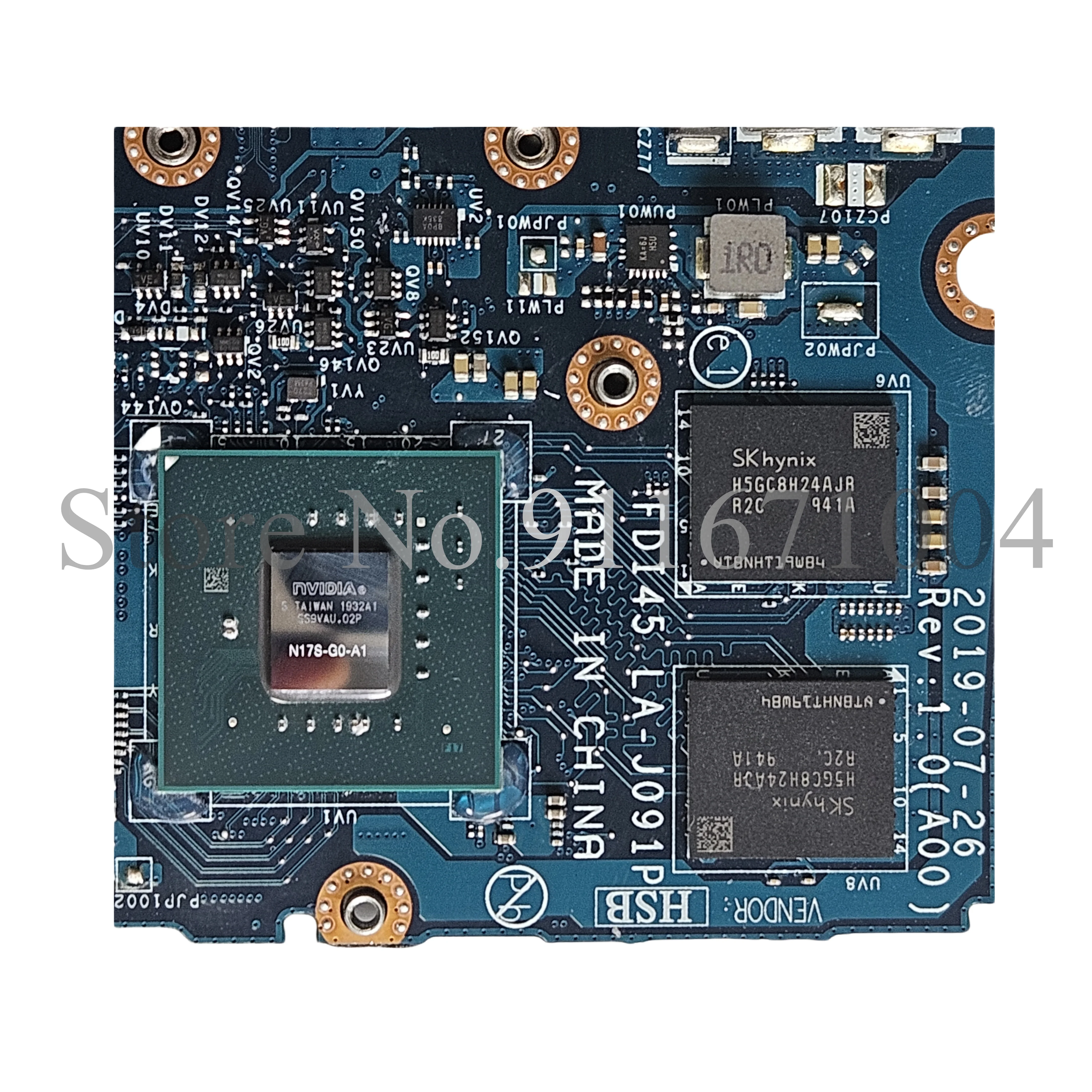 Imagem -04 - Placa-mãe Portátil para Dell Inspiron 3493 3593 5493 5593 I51035g1 I7-1065g7 Cpu Mx230 Gpu Ddr4 Cn035vmp Fdi45 La-j091p