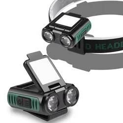 Smart Induction LED Headlamp Rechargeable Cap Clip Light 5 Lighting Modes Head Flashlight for Outdoor Fishing Camping Headlight