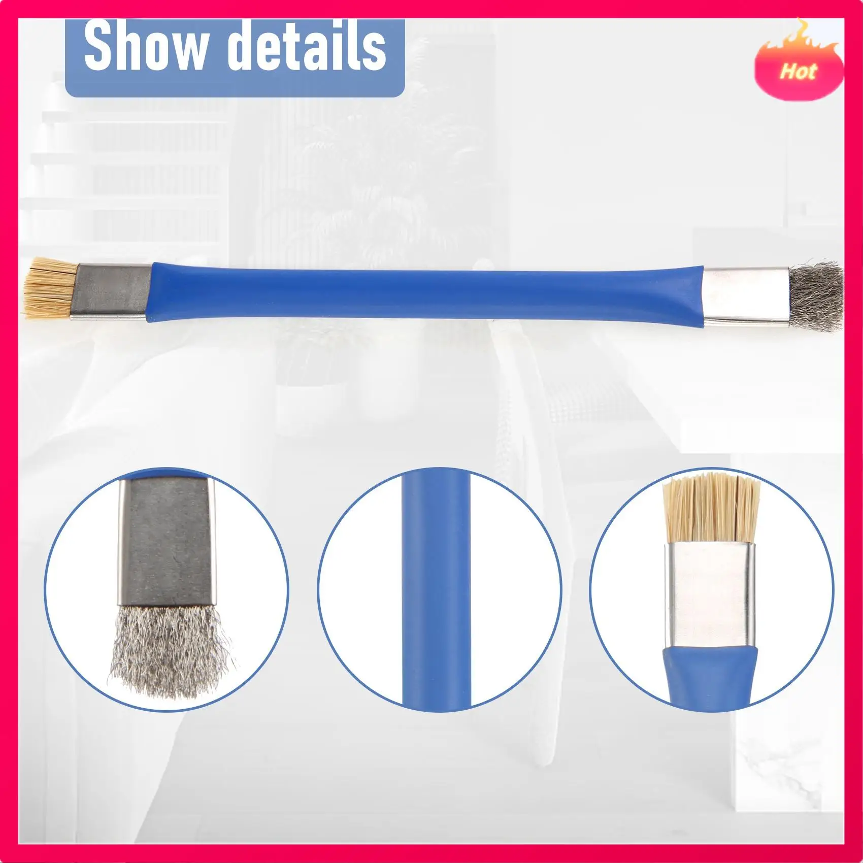 

Безопасная щетка, антистатическая щетка для чистки печатной платы материнской платы для набора инструментов для ремонта мобильных телефонов, удобная двойная головка