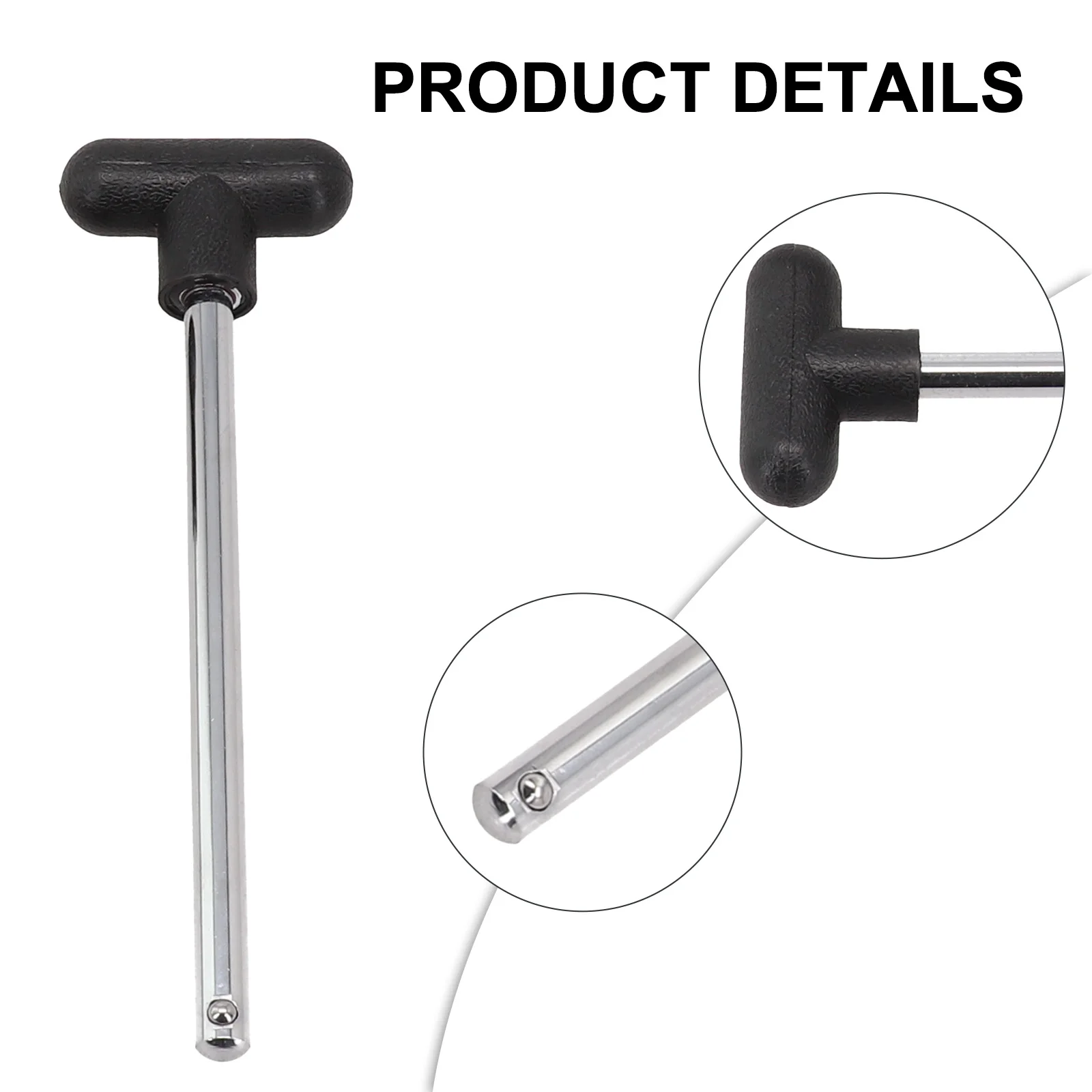 Weight Stack Retainer Pins 2 Pack for Weight Training Machines Fits Standard Gym Stacks 3/8 in Dia 5.5 in L Steel