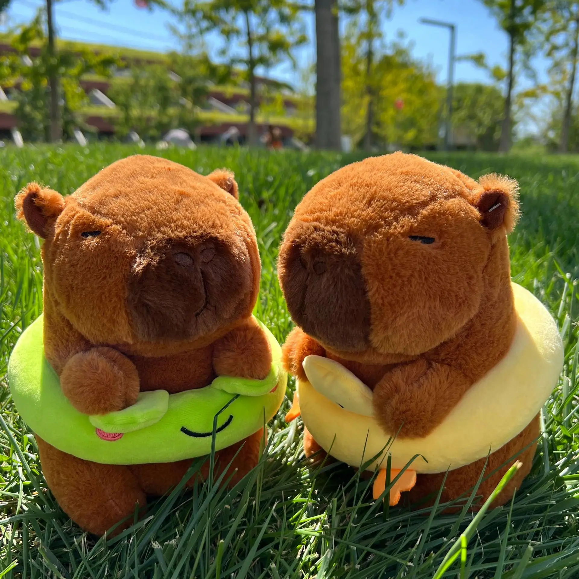 New 23cm Capybara Plush Toy Simulation Capibara Anime Fluffty Toy Cute Soft Stuffed Animals Doll Plush Christmas Gifts for Kids