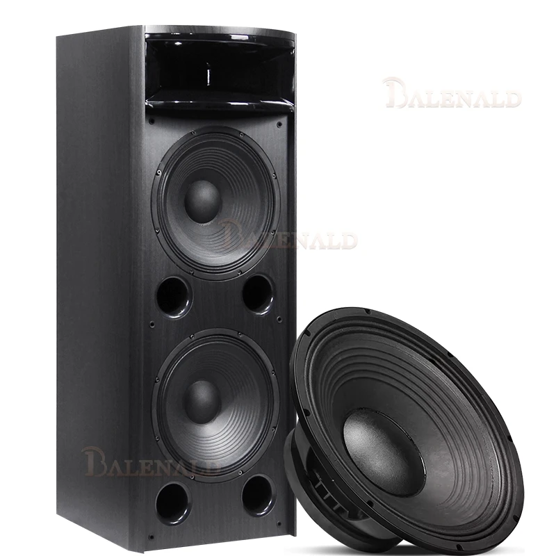 

Balenald VF83 Высококачественный напольный динамик Fever-grade с рожком из цельного дерева, двойной 12-дюймовый динамик, Hi-Fi динамик, пассивное аудио