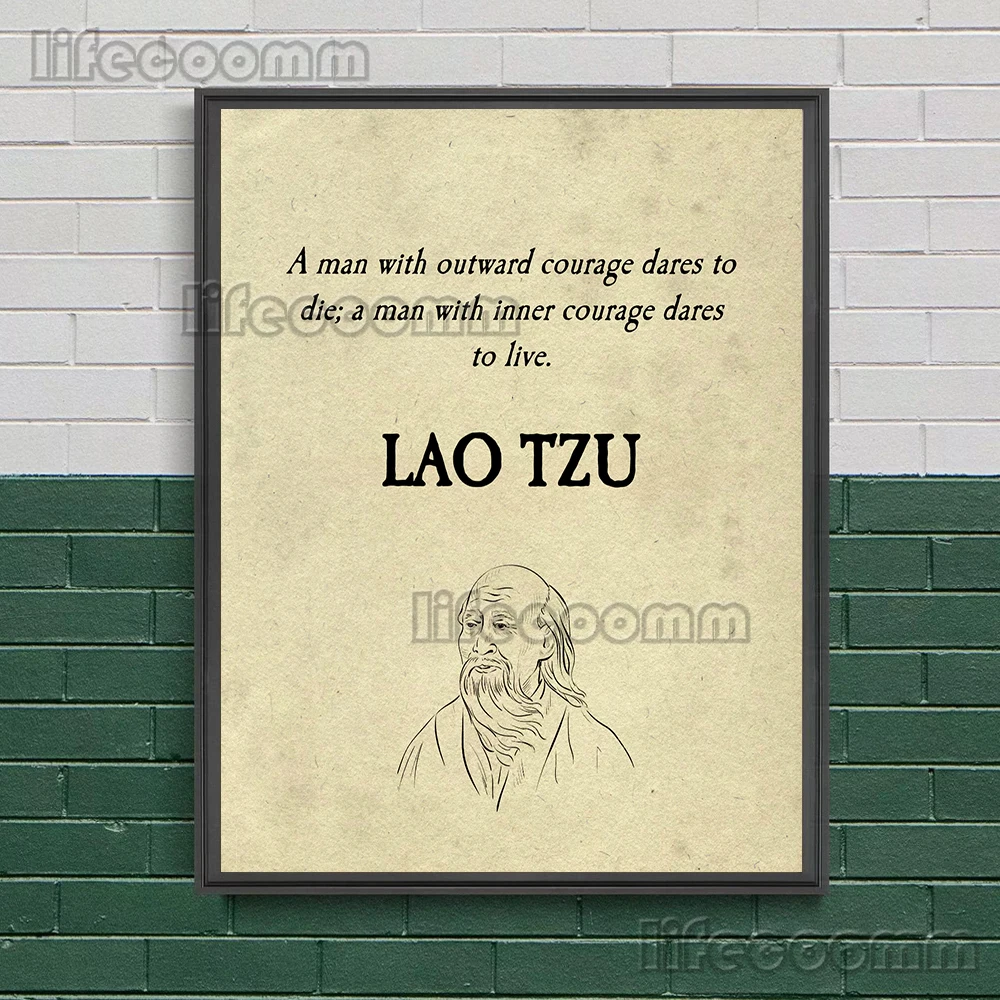 Lao Tzi,Confucius,Sun Tzu Famous Quotations Vintage Wall Art