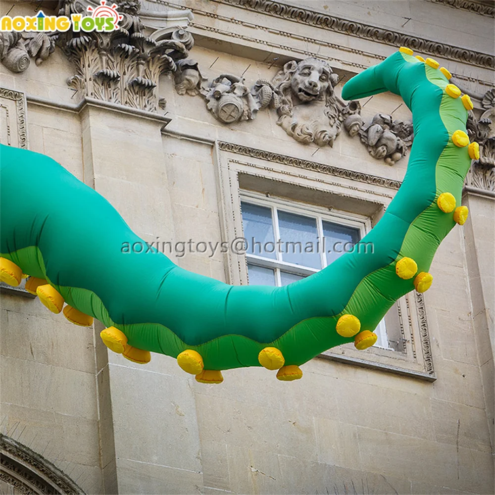 Outdoor Giant Green Inflatable Octopus Tentacle Model For Halloween Stage Party Events Building Advertising Decoration