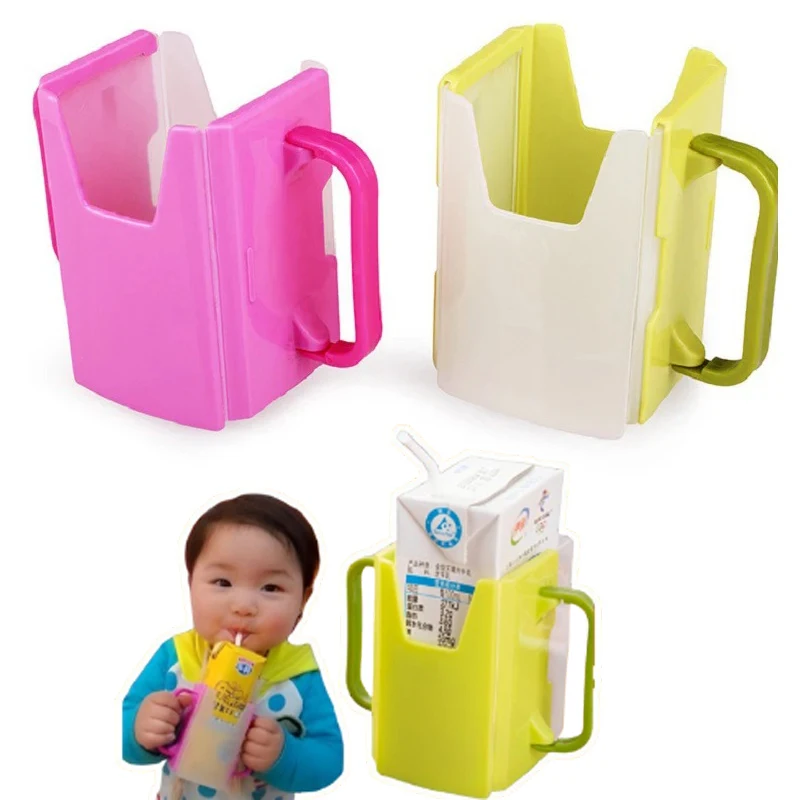 

2pcs/pack Adjustable Grip N Sip Juice Box Buddies Holder Cups for Juice Boxes Carrier Popper Holder Travel Care