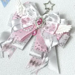 Lolita Backpack Decoration,Crafts Bow Ribbon Ita Bag Carat Rod Accessories ,Luxury Anime Cosplay