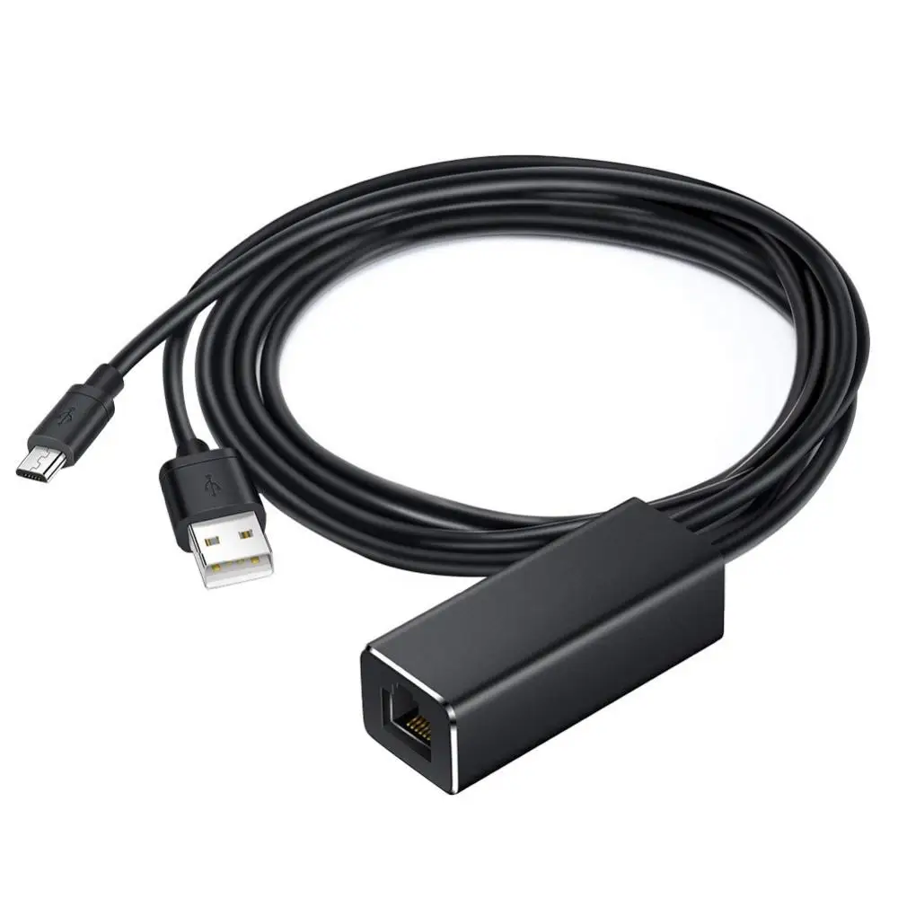 2 In 1 Micro Usb Netwerk Ethernet Adapter Kabel Voor Chromecast Fire Tv Stick