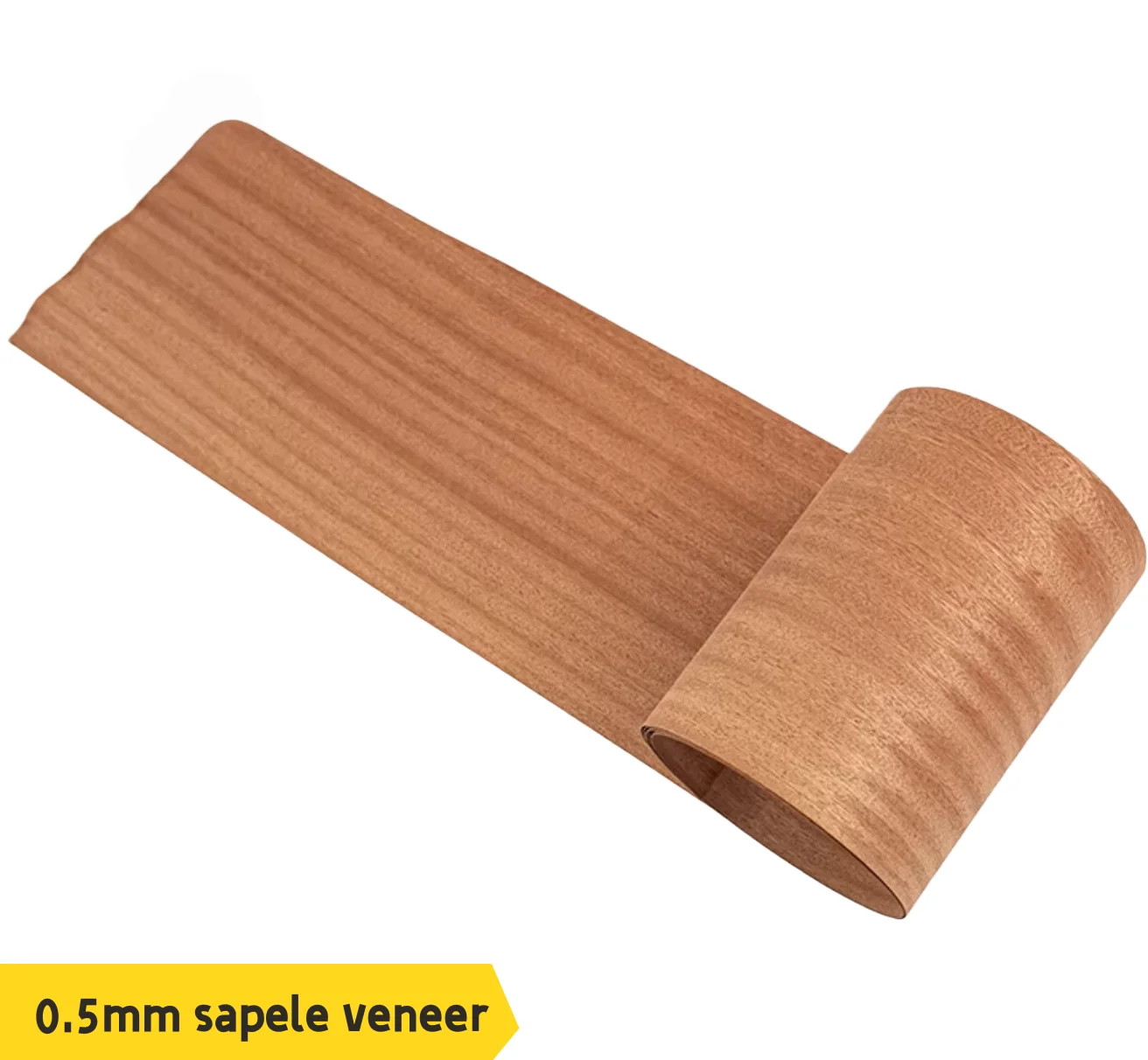 

0.5mm Natural Sapele Wood Veneer Sheets DIY Crafts, Speaker Cabinet & Interior Decoration