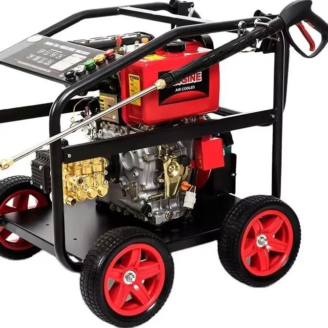 

Diesel High Pressure Cleaner 180-800 Bar New ConditionCommercial Car Wash Shop Washer New Condition 7.5 H.P. High Efficiency Dr