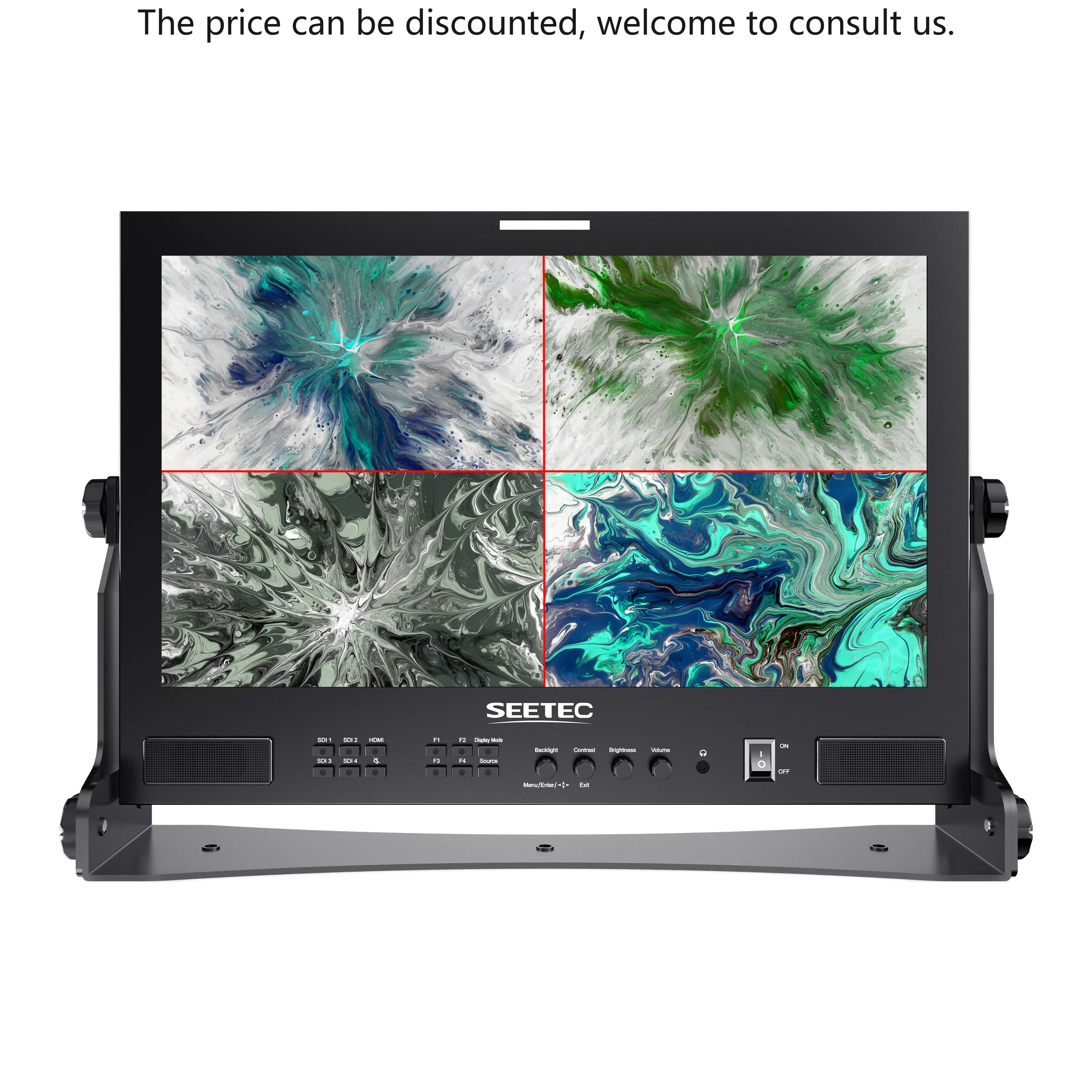 

SEETEC ATEM173S 17.3" Live Event Multi-Viewer FHD W/ 4 X 3G-SDI, HDMI Downscale, ODM Regional Voltage Custom