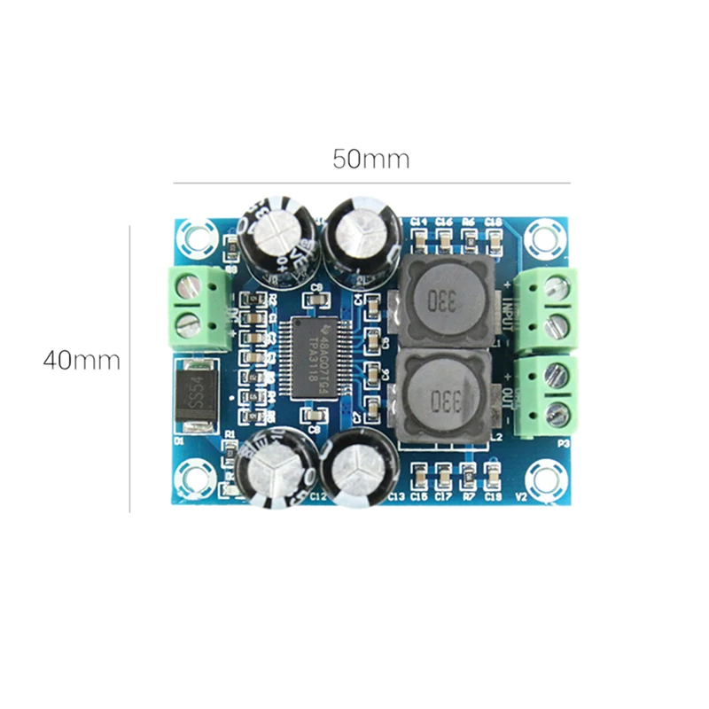 60W TPA3118 Digital Amplifier Board AMP DC 10-24V Module PBTL Mono Subwoofer